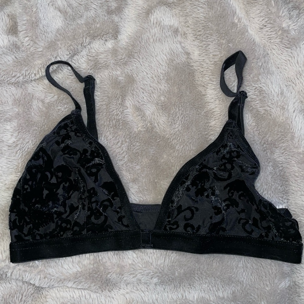 🩷Velvet Skull bralette💙